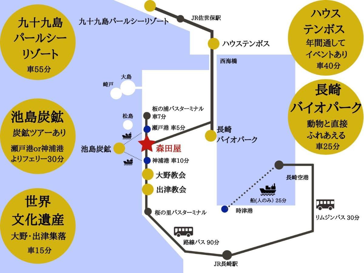 Yukinoura Guest House Moritaya Saikai Buitenkant foto